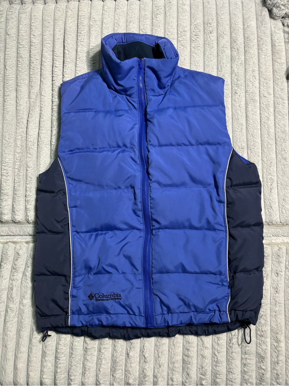 Women’s Columbia Sportswear Down Vest Puffer Jacket Size Medium Blue